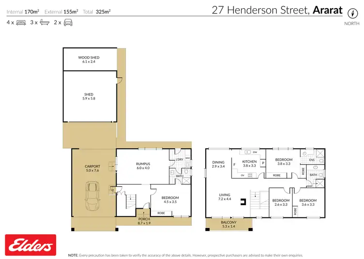 Floorplan of Homely house listing, 27 Henderson Street, Ararat VIC 3377