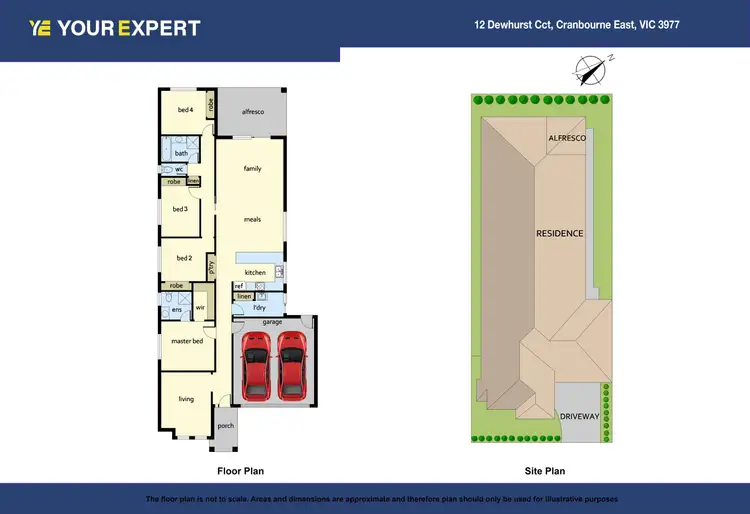 Floorplan of Homely house listing, 12 Dewhurst Circuit, Cranbourne East VIC 3977