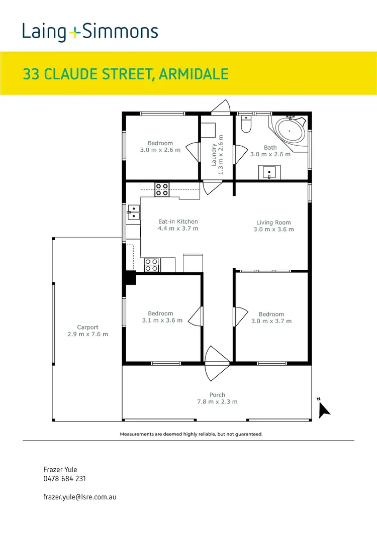Floorplan of Homely house listing, 33 Claude Street, Armidale NSW 2350