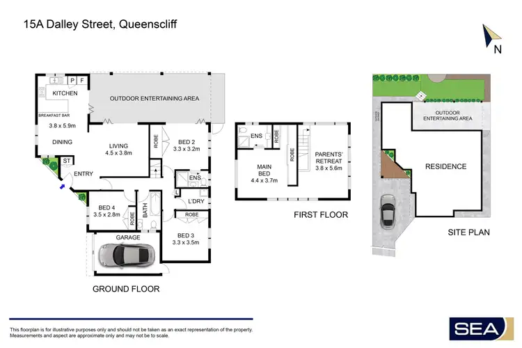 Floorplan of Homely house listing, 15A Dalley Street, Queenscliff NSW 2096