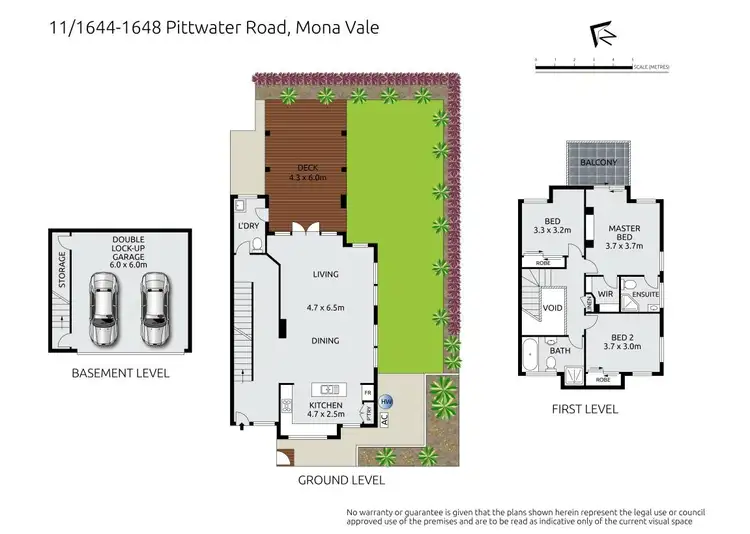 Floorplan of Homely townhouse listing, 11/1644-1648 Pittwater Road, Mona Vale NSW 2103