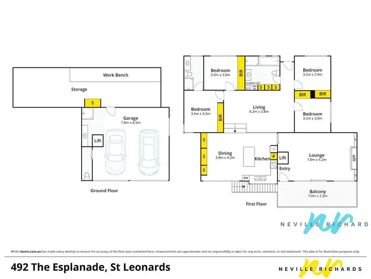 Floorplan of Homely house listing, 492 The Esplanade, St Leonards VIC 3223