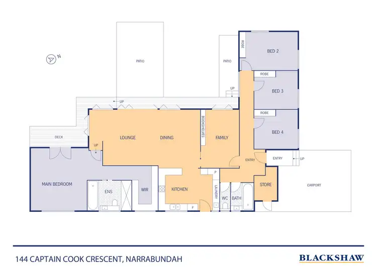 Floorplan of Homely house listing, 144 Captain Cook Crescent, Narrabundah ACT 2604