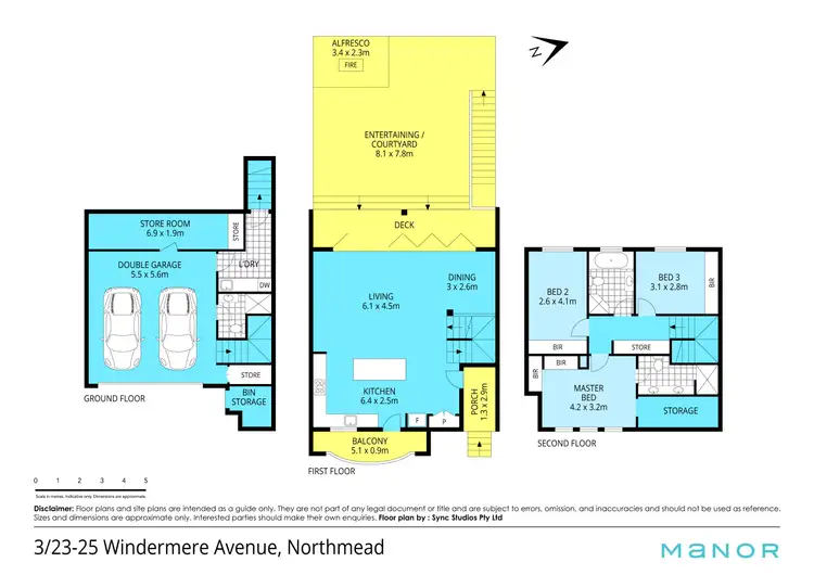 Floorplan of Homely townhouse listing, 3/23-25 Windermere Avenue, Northmead NSW 2152