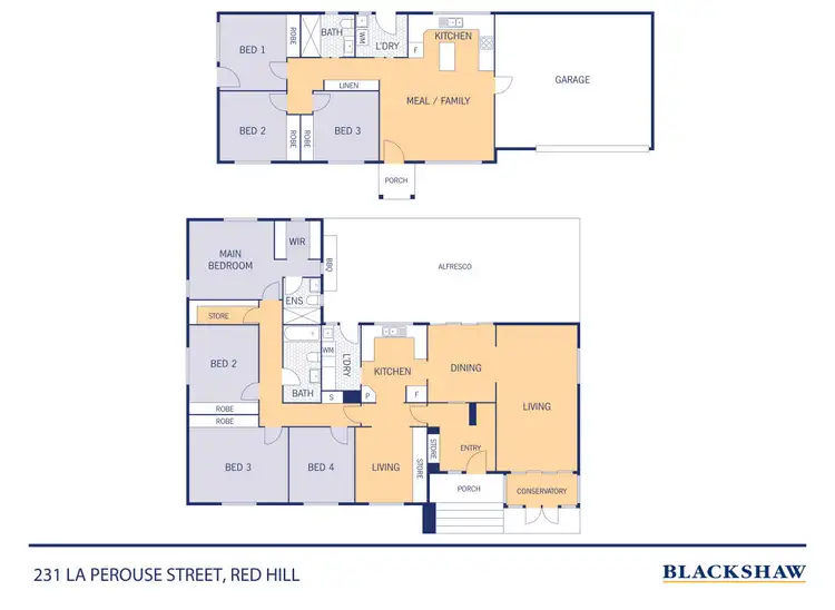 Floorplan of Homely house listing, 231 La Perouse Street, Red Hill ACT 2603
