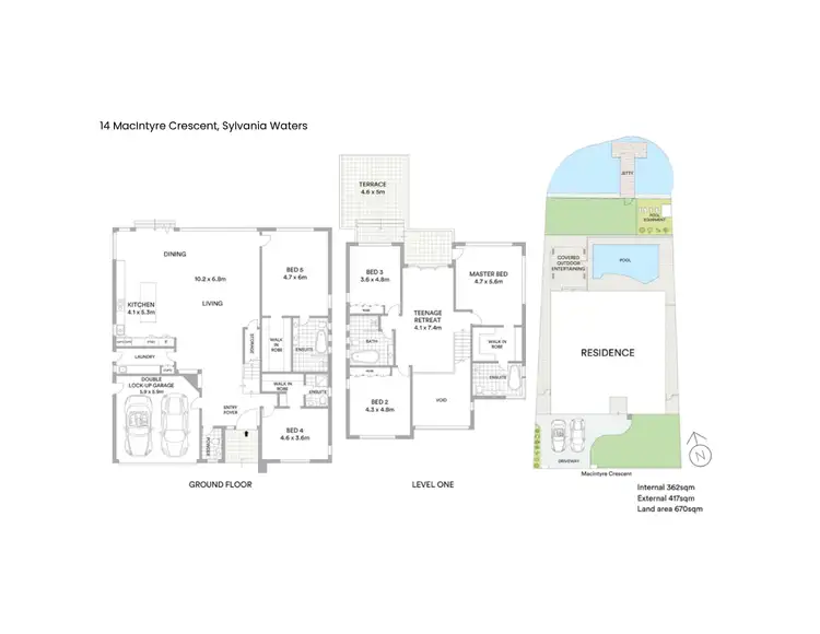 Floorplan of Homely house listing, 14 MacIntyre Crescent, Sylvania Waters NSW 2224