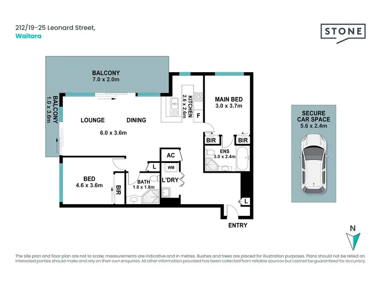 Floorplan of Homely apartment listing, 212/19-25 Leonard Street, Waitara NSW 2077