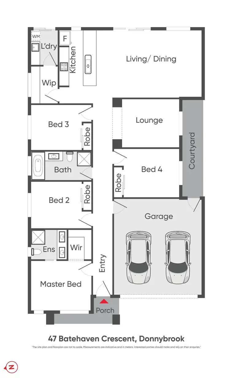 Floorplan of Homely house listing, 47 Batehaven Crescent, Donnybrook VIC 3064