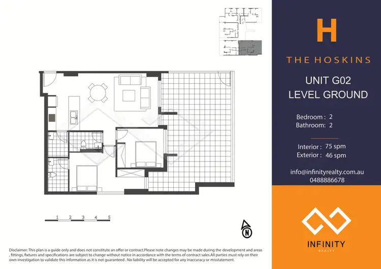 Floorplan of Homely apartment listing, G02/78 Marshall Street, Bankstown NSW 2200