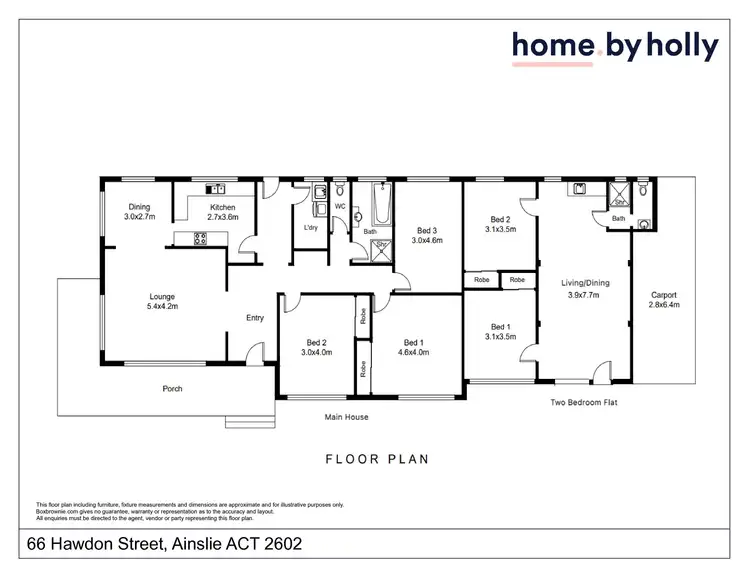 Floorplan of Homely house listing, 66 Hawdon Street, Ainslie ACT 2602