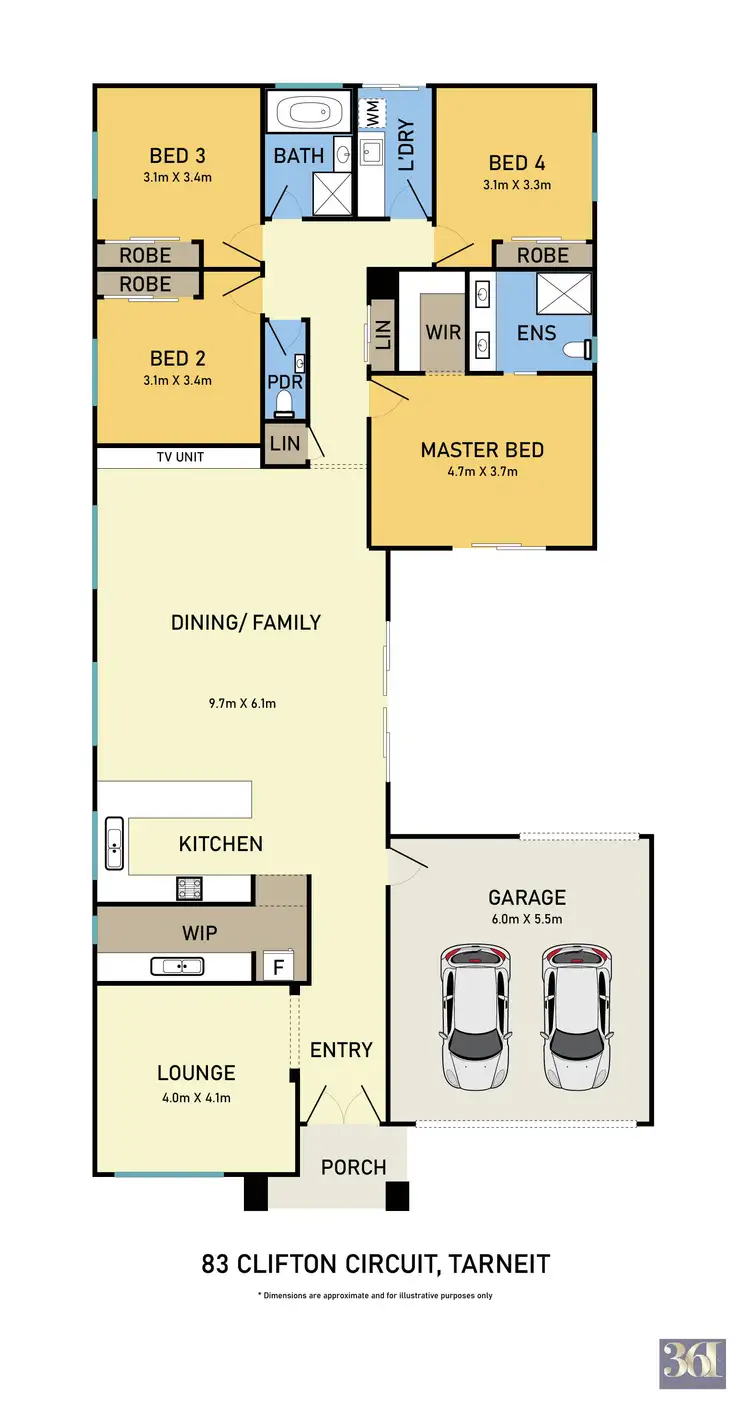 Floorplan of Homely house listing, 83 Clifton Circuit, Tarneit VIC 3029