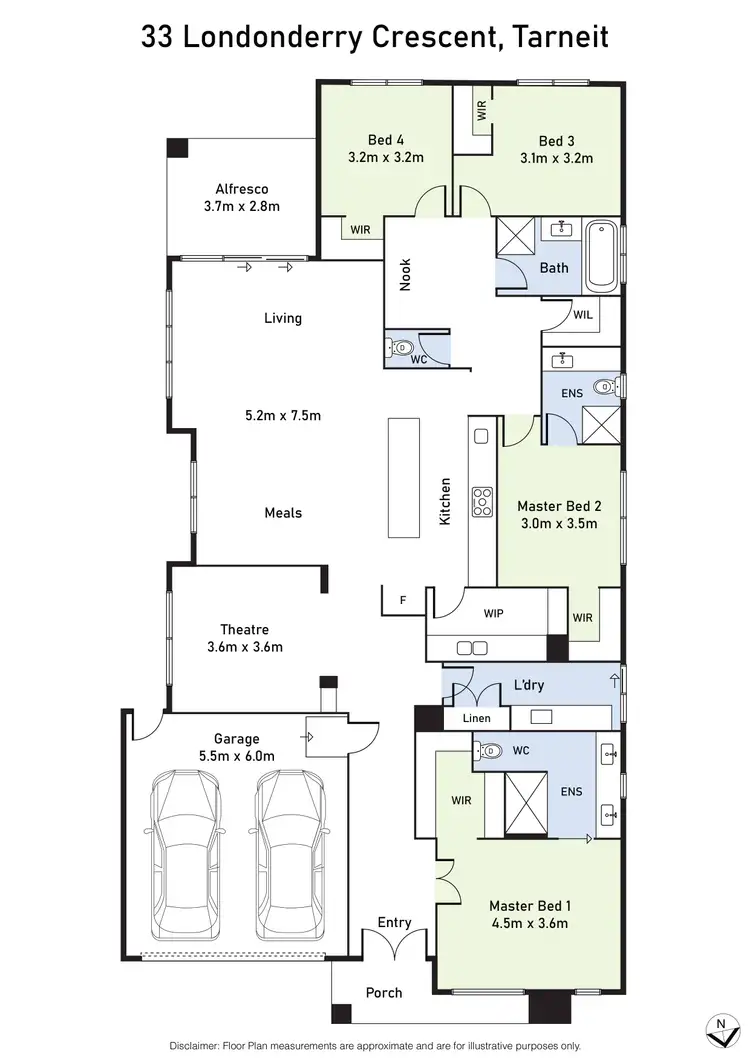 Floorplan of Homely house listing, 33 Londonderry Crescent, Tarneit VIC 3029