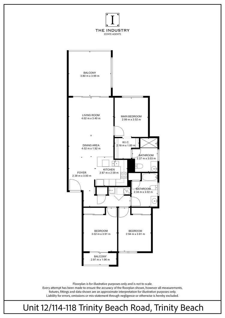 Floorplan of Homely apartment listing, 12/114-118 Trinity Beach Road, Trinity Beach QLD 4879