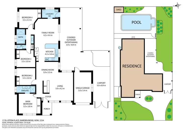 Floorplan of Homely house listing, 17 Elliston Place, Barden Ridge NSW 2234