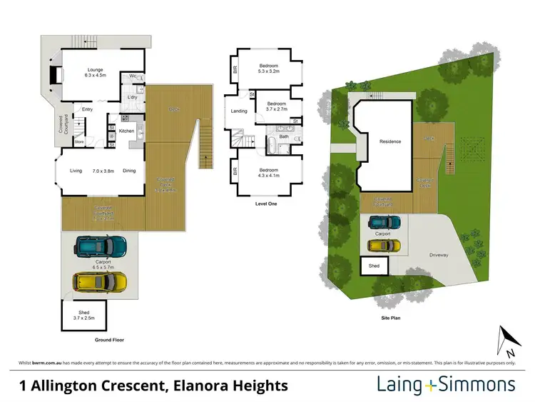 Floorplan of Homely house listing, 1 Allington Crescent, Elanora Heights NSW 2101