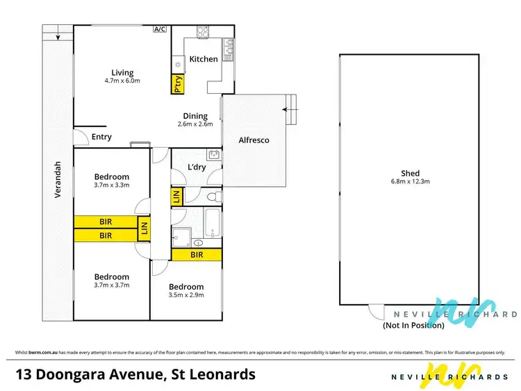 Floorplan of Homely house listing, 13 Doongara Avenue, St Leonards VIC 3223