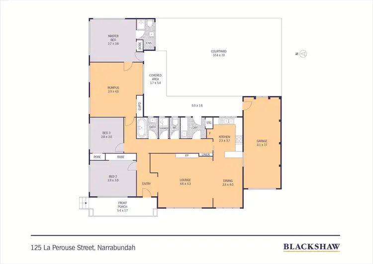 Floorplan of Homely house listing, 125 La Perouse Street, Narrabundah ACT 2604