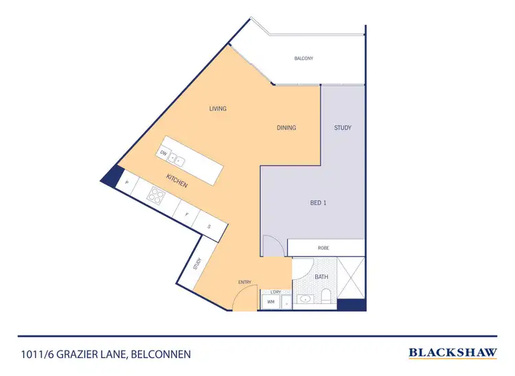 Floorplan of Homely apartment listing, 1011/6 Grazier Lane, Belconnen ACT 2617