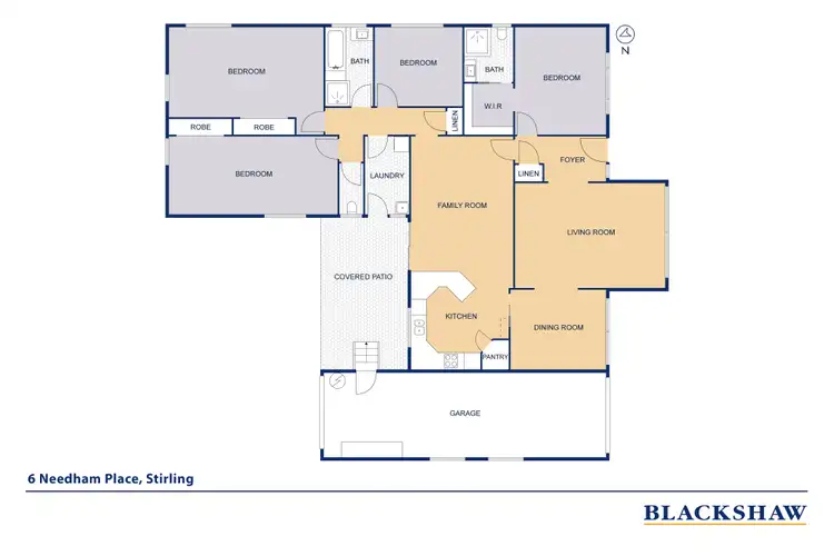 Floorplan of Homely house listing, 6 Needham Place, Stirling ACT 2611
