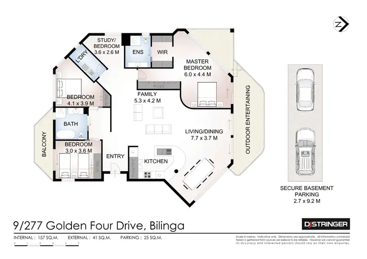 Floorplan of Homely unit listing, 9/277 Golden Four Drive, Bilinga QLD 4225