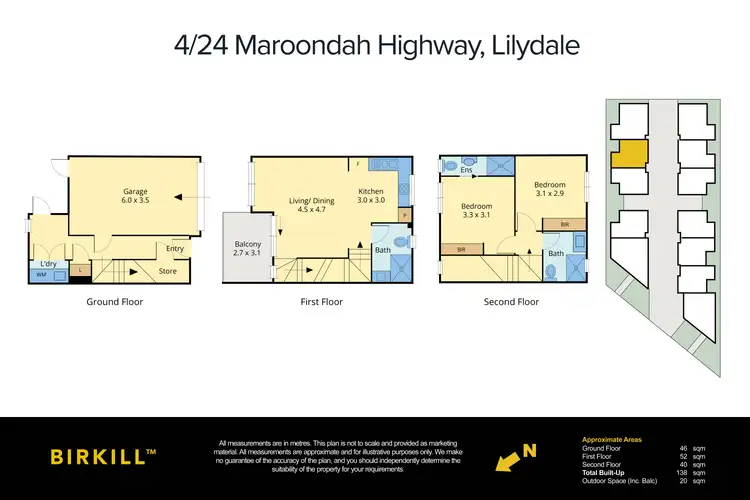 Floorplan of Homely house listing, 4/24 Maroondah Highway, Lilydale VIC 3140
