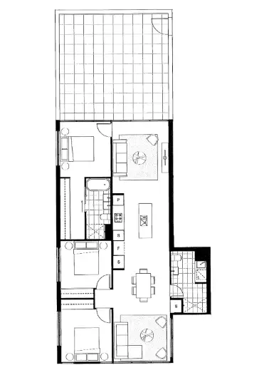Floorplan of Homely apartment listing, 506/100 De Burgh Street, Lyneham ACT 2602