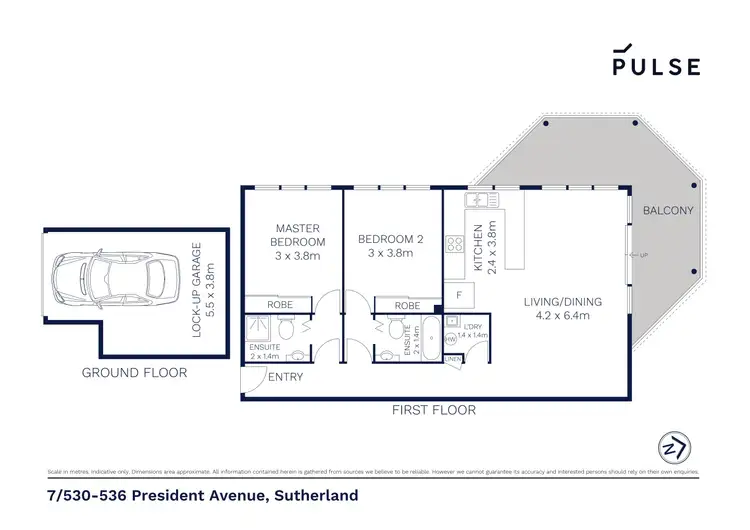 Floorplan of Homely unit listing, 7/530-536 President Avenue, Sutherland NSW 2232