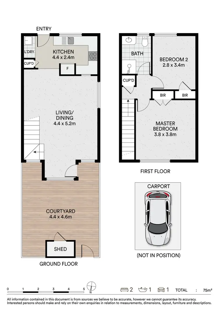 Floorplan of Homely unit listing, 5/39 Garfield Road, Woodridge QLD 4114