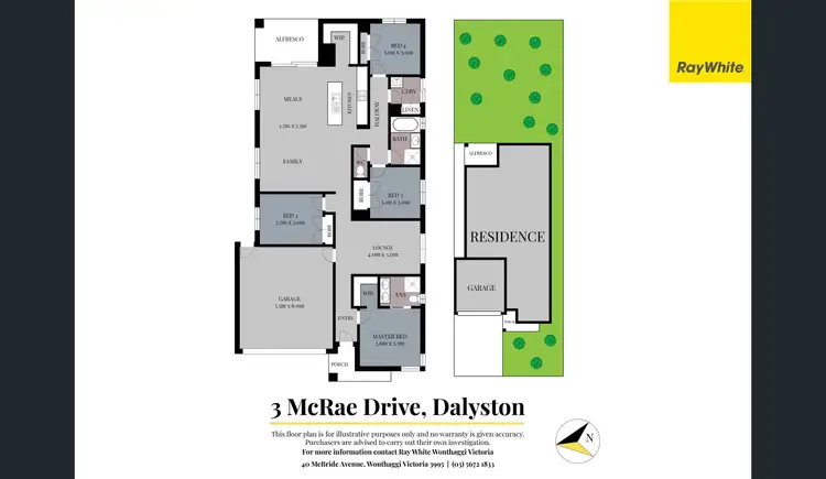 Floorplan of Homely house listing, 3 McRae Drive, Dalyston VIC 3992