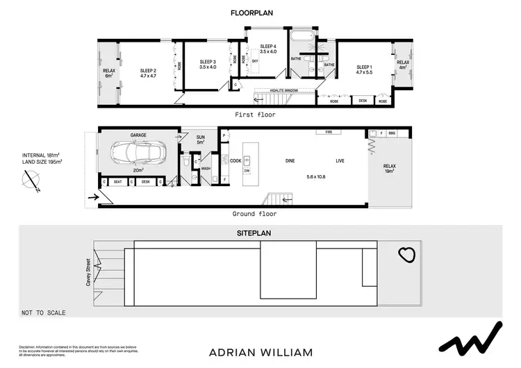 Floorplan of Homely house listing, 21 Cavey Street, Marrickville NSW 2204