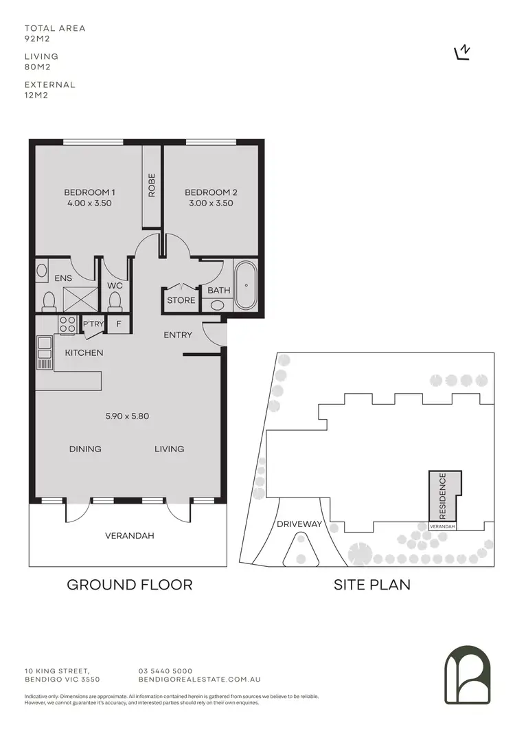 Floorplan of Homely apartment listing, 24/489-493 High Street, Golden Square VIC 3555