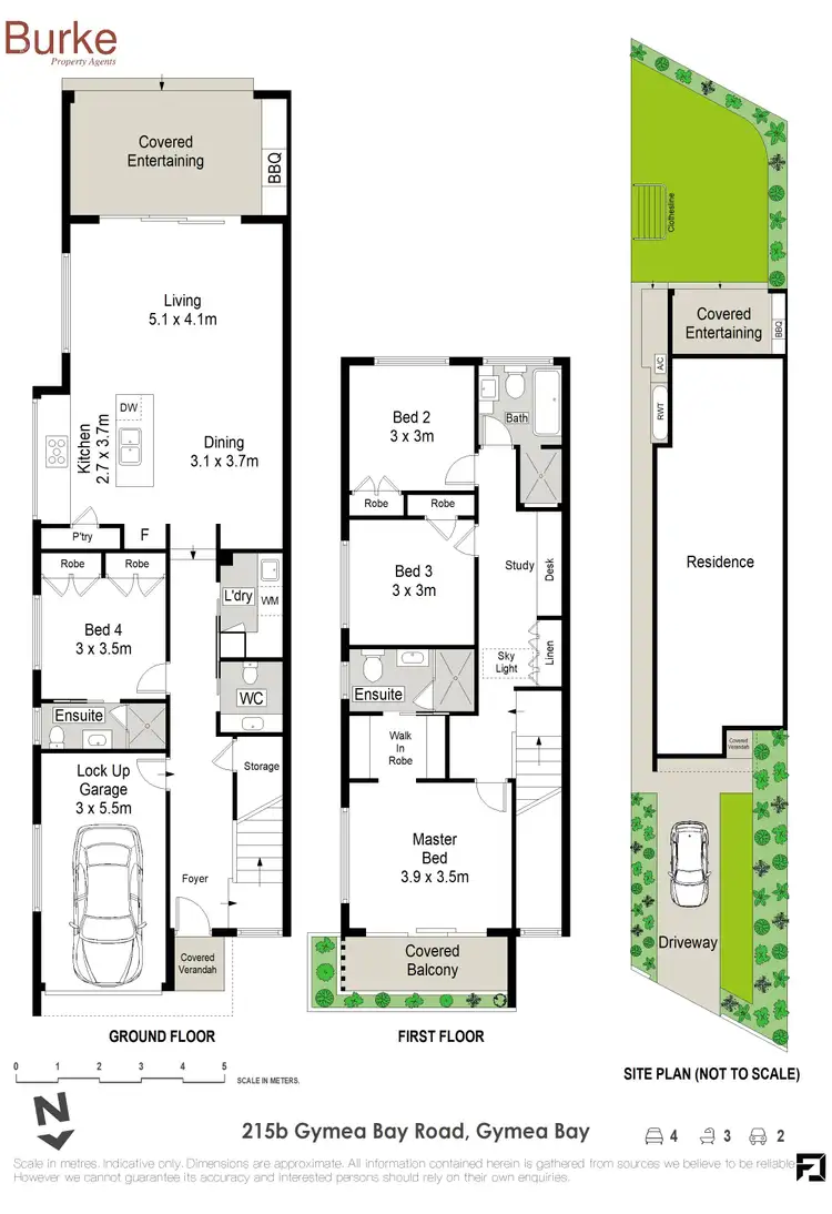 Floorplan of Homely semi-detached listing, 215B Gymea Bay Road, Gymea Bay NSW 2227