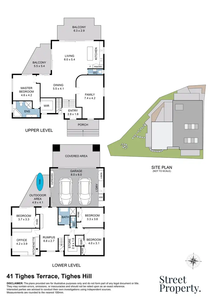 Floorplan of Homely house listing, 41 Tighes Terrace, Tighes Hill NSW 2297