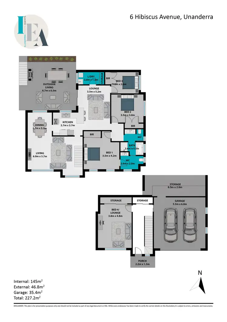 Floorplan of Homely house listing, 6 Hibiscus Place, Unanderra NSW 2526