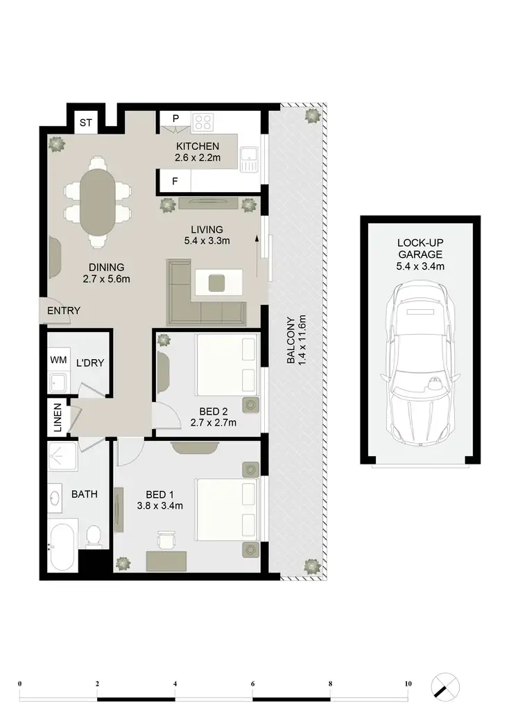 Floorplan of Homely apartment listing, 50/5 Union Street, Parramatta NSW 2150