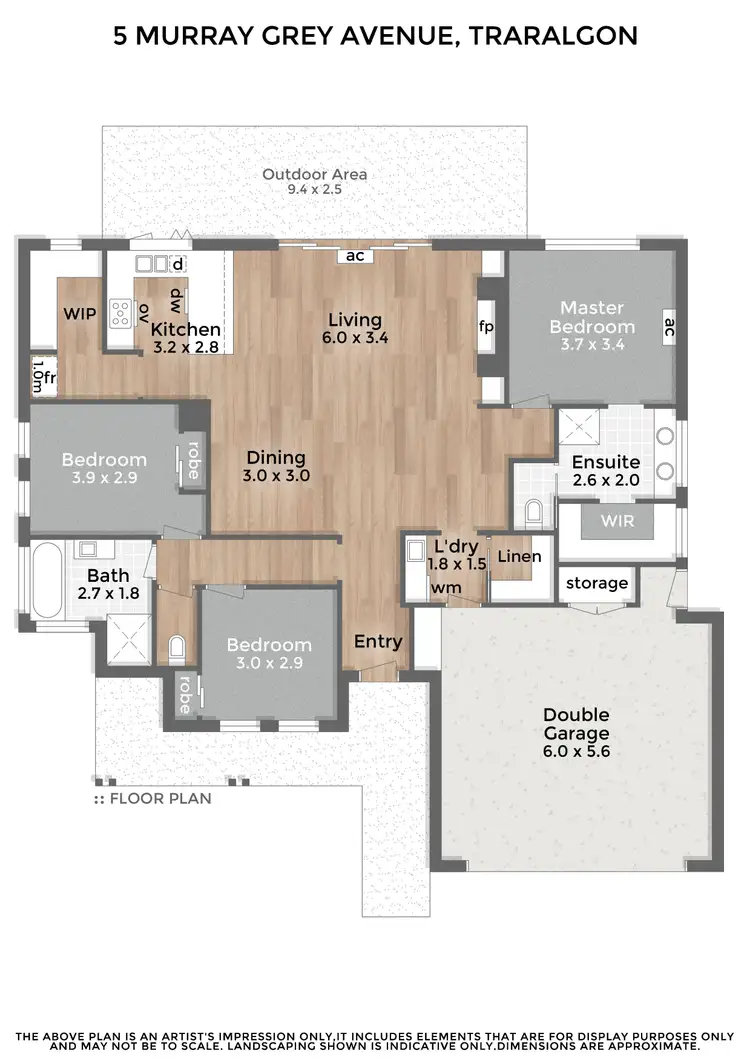 Floorplan of Homely house listing, 5 Murray Grey Avenue, Traralgon VIC 3844
