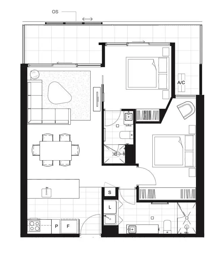 Floorplan of Homely apartment listing, 508/253 Northbourne Avenue, Lyneham ACT 2602