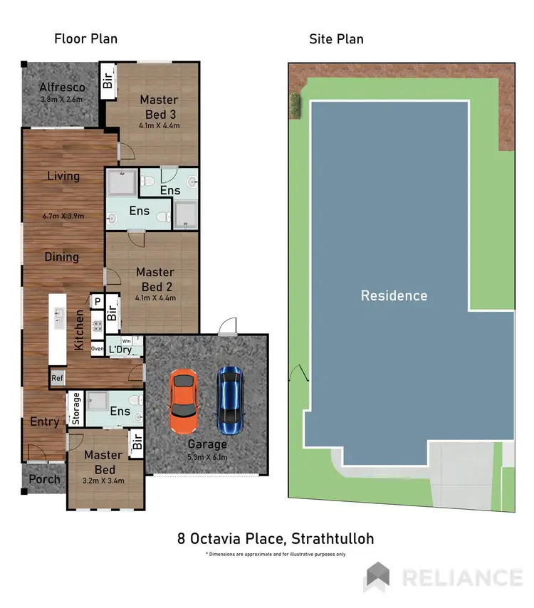 Floorplan of Homely house listing, 8 Octavia Place, Strathtulloh VIC 3338