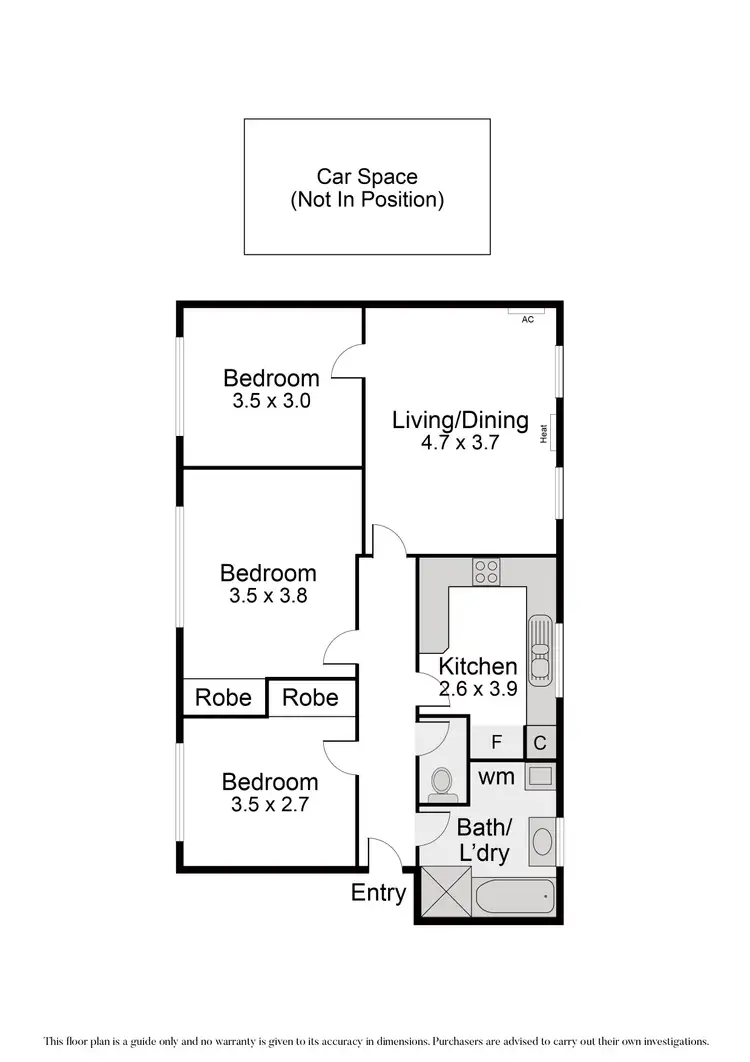 Floorplan of Homely apartment listing, 7/208 Tennyson Street, Elwood VIC 3184