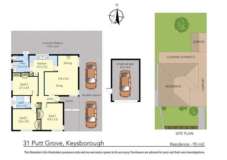 Floorplan of Homely house listing, 31 Putt Grove, Keysborough VIC 3173