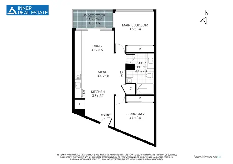 Floorplan of Homely apartment listing, 204/565 Flinders Street, Melbourne VIC 3000