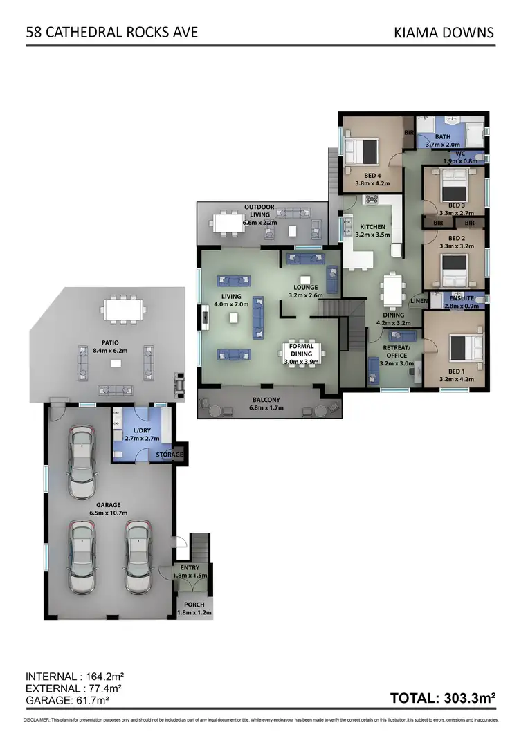 Floorplan of Homely house listing, 58 Cathedral Rocks Avenue, Kiama Downs NSW 2533