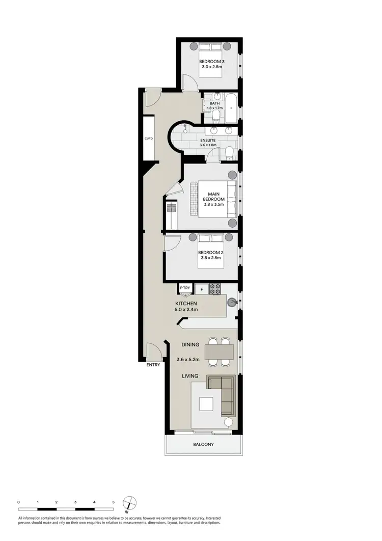 Floorplan of Homely apartment listing, 2/495 Bronte Road, Bronte NSW 2024