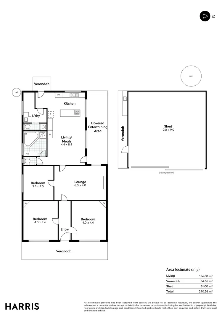 Floorplan of Homely house listing, 78-80 Park Terrace, Edithburgh SA 5583