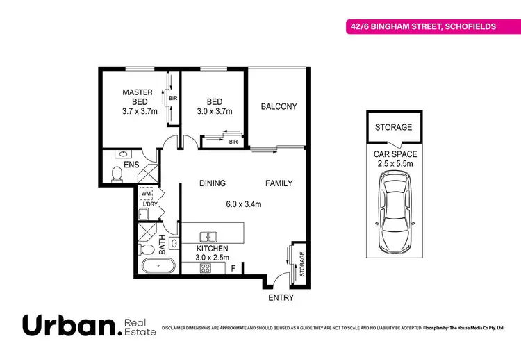 Floorplan of Homely unit listing, 42/6 Bingham Street, Schofields NSW 2762