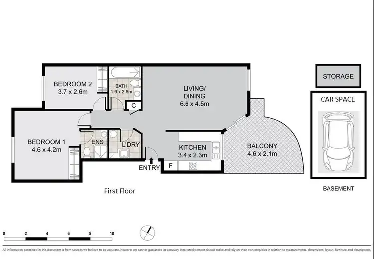 Floorplan of Homely apartment listing, 36/1-5 Linda Street, Hornsby NSW 2077