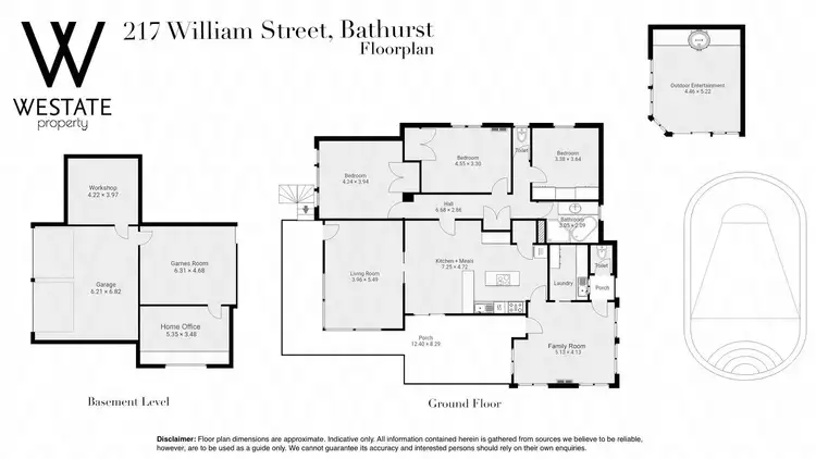 Floorplan of Homely house listing, 217 William Street, Bathurst NSW 2795