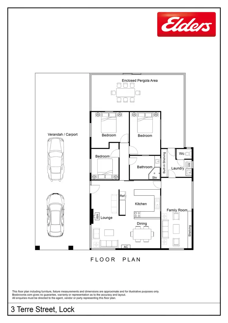 Floorplan of Homely house listing, 3 Terre Street, Lock SA 5633