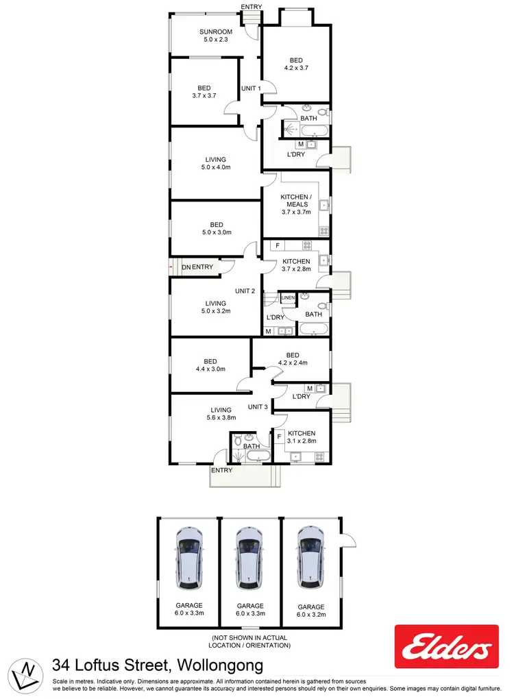 Floorplan of Homely block of units listing, 34 Loftus Street, Wollongong NSW 2500