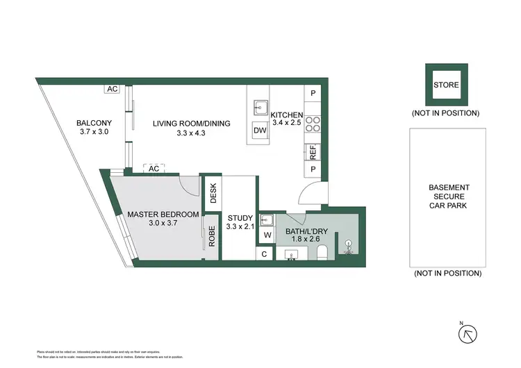 Floorplan of Homely apartment listing, 301/657 Dandenong Road, Malvern East VIC 3145